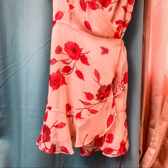 All In Favor Floral Wrap Dress - Picture 3 of 3